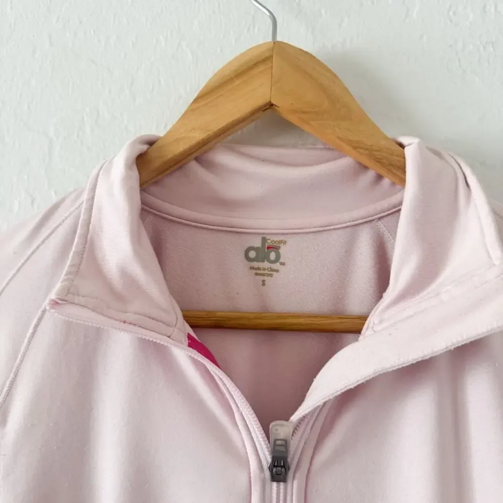 Alo Yoga Light Pink Full Zip Jacket - Picture 2 of 8